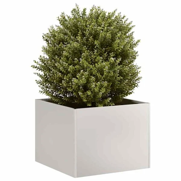 vidaXL Jardinière 40x40x30 cm acier inoxydable