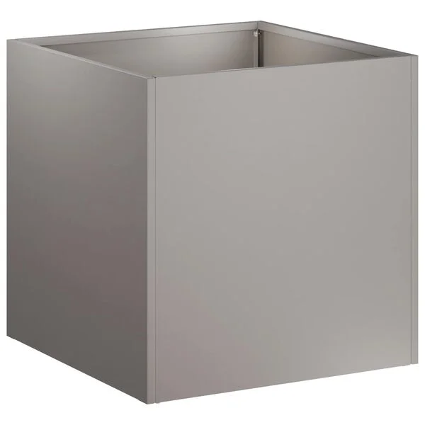 vidaXL Cache-pot de jardin 2 pc Rouillé 25 x 25 x 25 cm Acier patiné