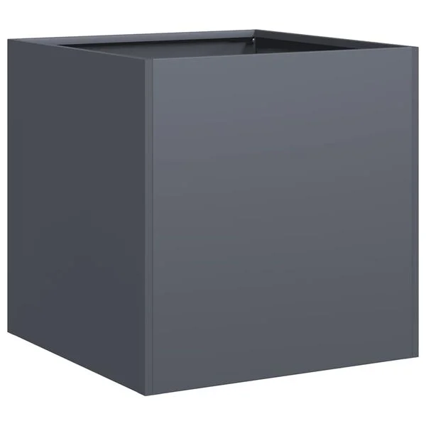 vidaXL Jardinière anthracite 40x40x40 cm acier laminé à froid
