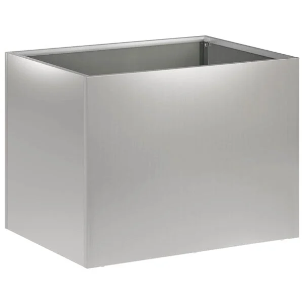 vidaXL Cache-pot de jardin 2 pc Argenté 40 x 30 x 30 cm