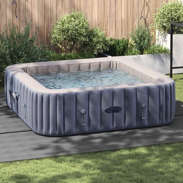vidaXL Tapis de piscine 396 x 396 x 0, 1 cm Carré Tissu non tissé