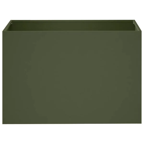 vidaXL Cache-pot de jardin Vert olive 50 x 40 x 40 cm