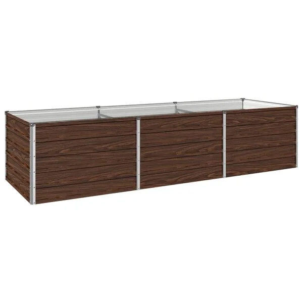 vidaXL Jardin surélevé Noir 240 x 80 x 55 cm acier laminé à froid