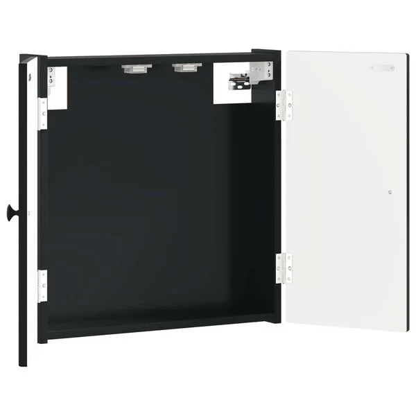 vidaXL Cabinet pour cible EDE Noir 52, 5 x 10, 5 x 53, 5 cm