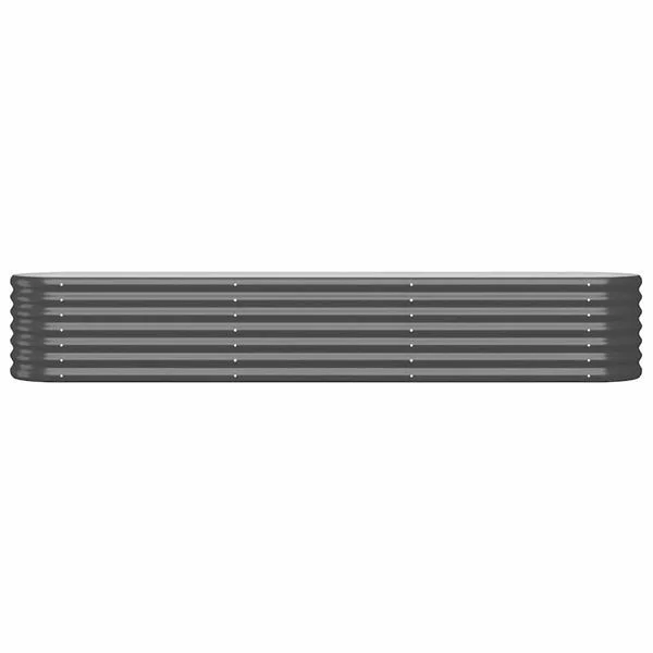 vidaXL Lit surélevé de jardin Acier galvanisé Anthracite