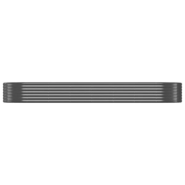 vidaXL Lit surélevé de jardin Acier galvanisé Anthracite
