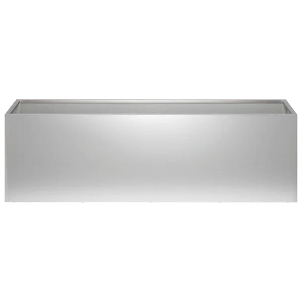 vidaXL Cache-pot de jardin Argenté 80 x 30 x 30 cm Acier galvanisé