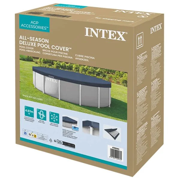 INTEX Couverture de piscine INTEX Ø457 x 20 cm Rond PVC, PET