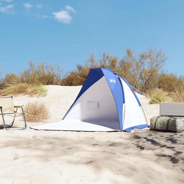 vidaXL Tente de plage bleu azuré 268x223x125 cm 185T polyester