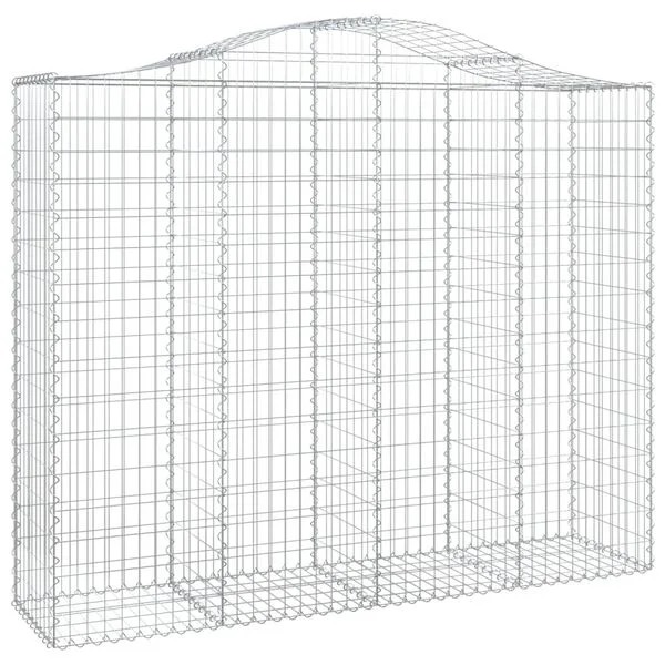 vidaXL Paniers à gabions arqués 6 pcs 200x50x160/180 cm Fer galvanisé