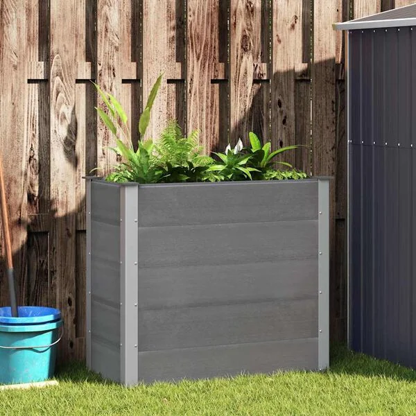 vidaXL Lit surélevé de jardin WPC 100x50x91 cm Gris