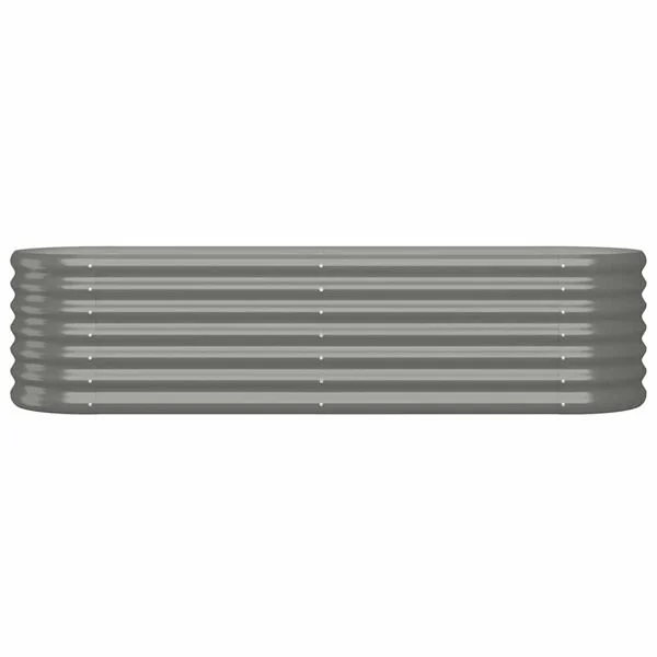 vidaXL Lit surélevé de jardin Acier galvanisé 152x40x36 cm gris
