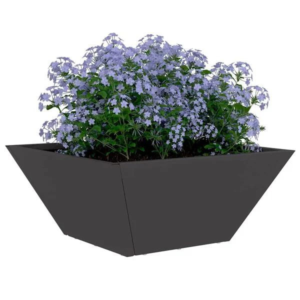 vidaXL Cache-pot de jardin 5 pc Noir 35 x 35 x 15 cm