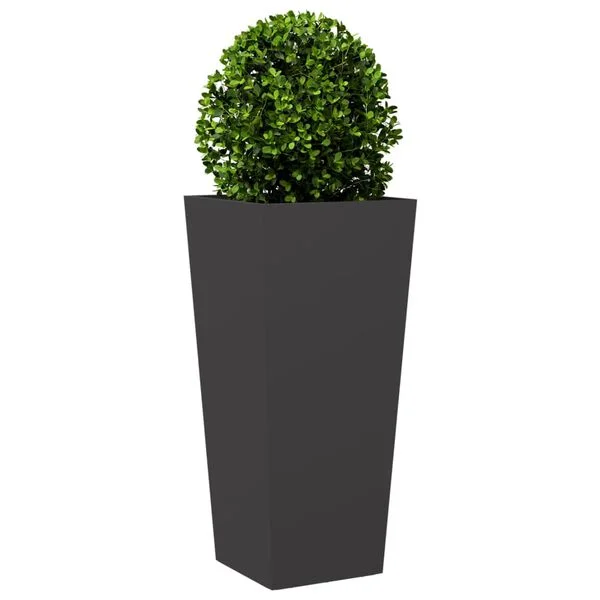 vidaXL Jardinière noir 35x35x75 cm acier