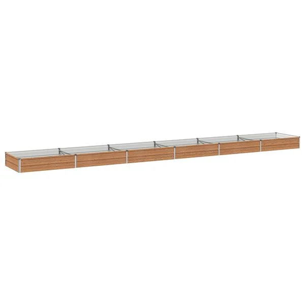 vidaXL Jardin surélevé Chêne Brun 600 x 80 x 24 cm
