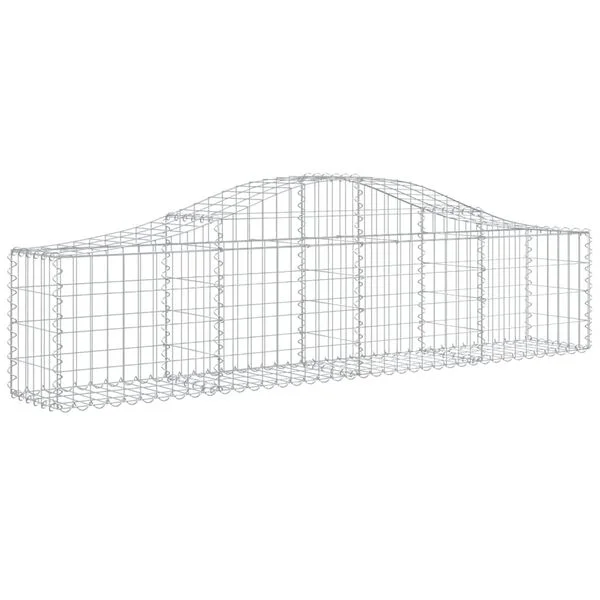 vidaXL Paniers à gabions arqués 13 pcs 200x30x40/60 cm Fer galvanisé