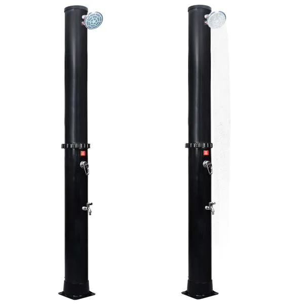 vidaXL Douche solaire d'extérieur avec pomme de douche et robinet 40 L