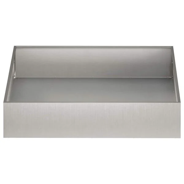 vidaXL Cache-pot de jardin Argenté 80 x 80 x 20 cm Acier inoxydable