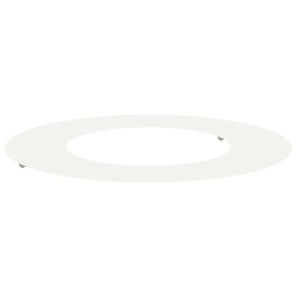 vidaXL adapté pour anneau d'arbre plat Blanc Ø40/70 cm Acier
