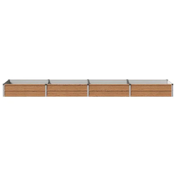 vidaXL Jardin surélevé Chêne Brun 320 x 80 x 24 cm