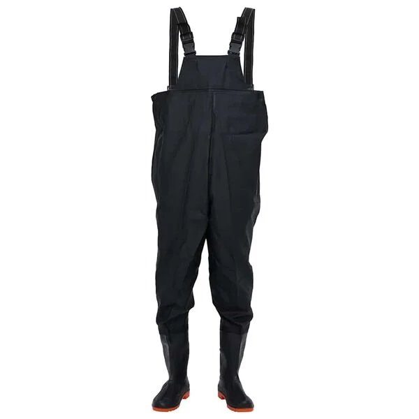 vidaXL Cuissardes avec bottes noir taille 46