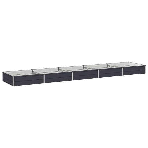 vidaXL Jardin surélevé Anthracite 400 x 80 x 24 cm