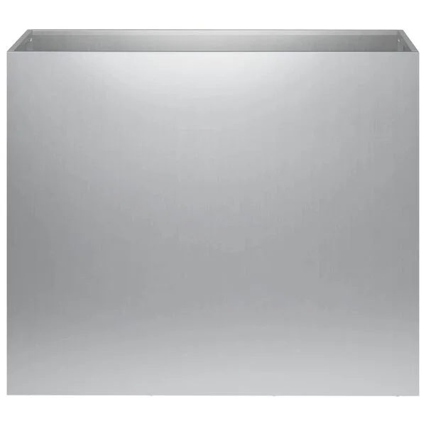 vidaXL Cache-pot de jardin Argenté 60 x 30 x 40 cm Acier galvanisé