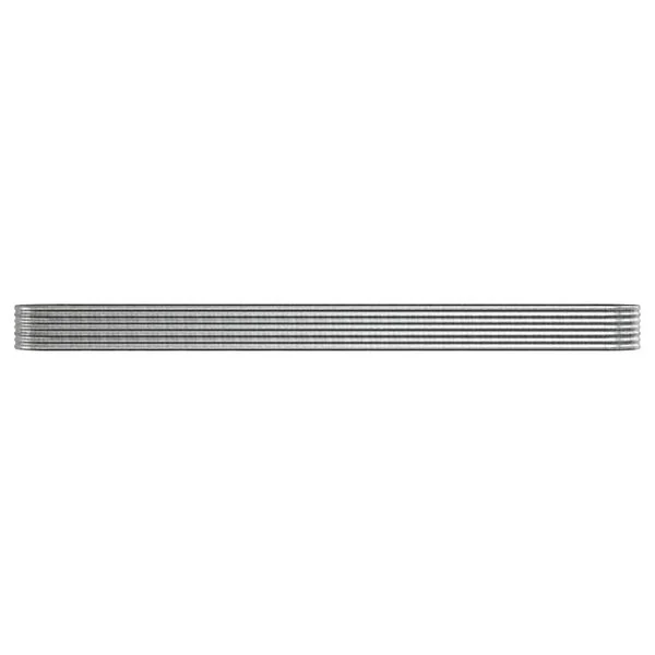 vidaXL Lit surélevé de jardin Acier galvanisé Argenté