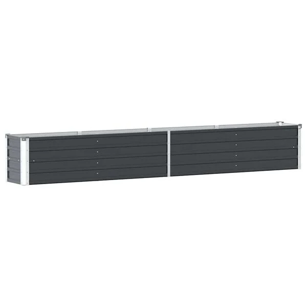 vidaXL Lit surélevé de jardin Acier galvanisé 320x40x45 cm Anthracite