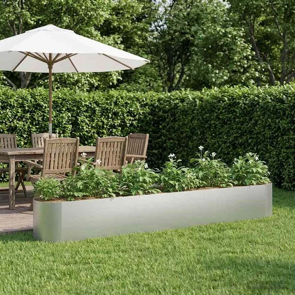 vidaXL Jardin surélevé Acier galvanisé 280 x 40 x 40 cm