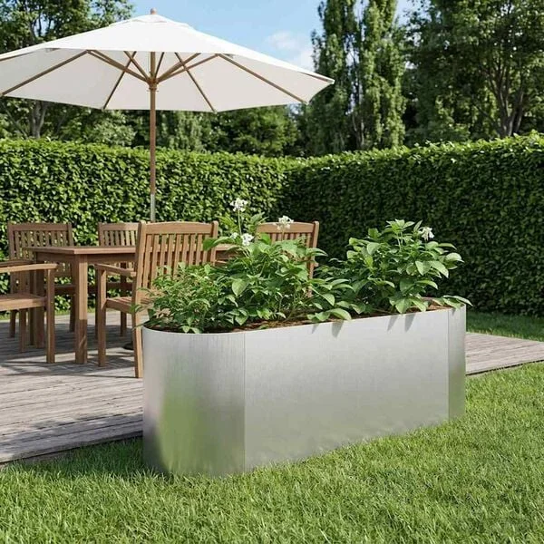 vidaXL Jardin surélevé Acier inoxydable 120 x 40 x 40 cm