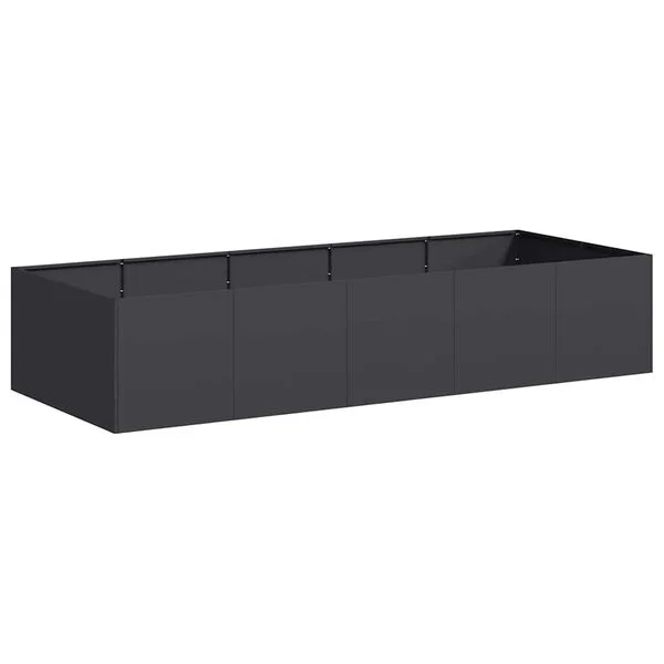 vidaXL Jardinière noir 200x80x40 cm acier