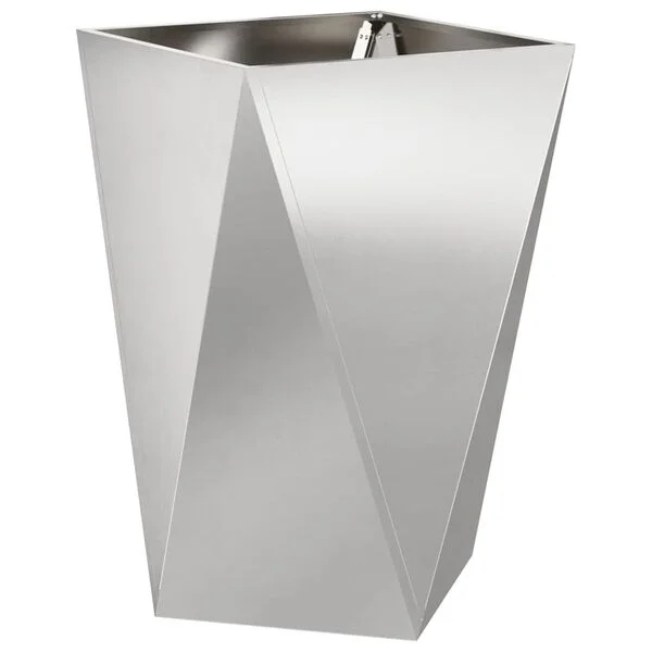 vidaXL Jardinière Argent 50 x 50 x 75 cm Acier inoxydable