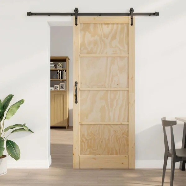 vidaXL Porte coulissante ORKDAL 86 x 211 cm Bois de pin massif