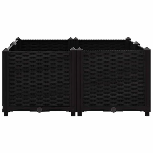 vidaXL Lit surélevé 80x80x38 cm Polypropylène