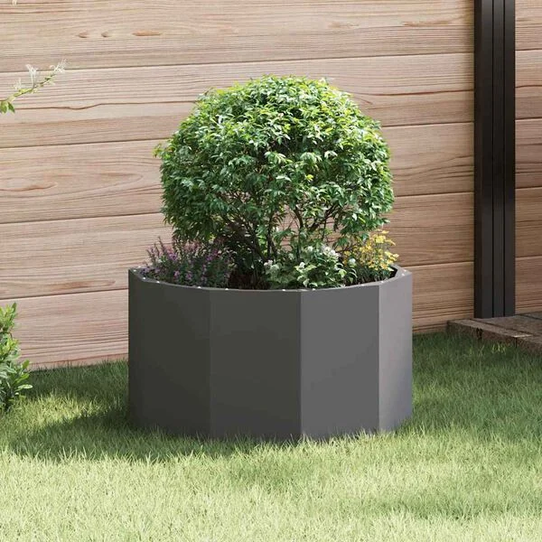 vidaXL Jardinière Noir 60 x 60 x 35 cm Acier