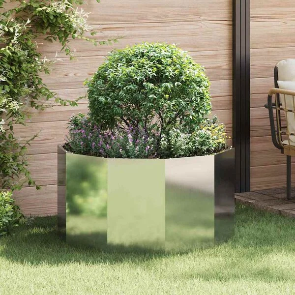 vidaXL Jardinière Argent 90 x 90 x 50 cm Acier galvanisé
