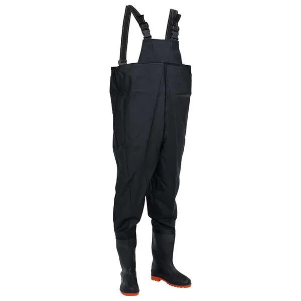 vidaXL Cuissardes avec bottes noir taille 46