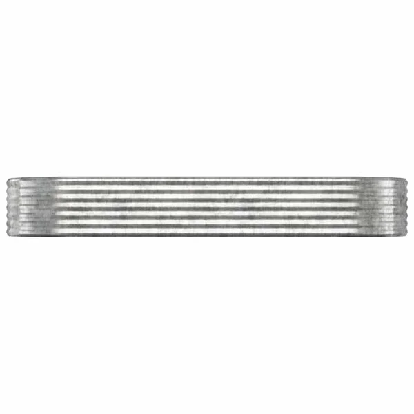 vidaXL Lit surélevé de jardin Acier galvanisé Argenté