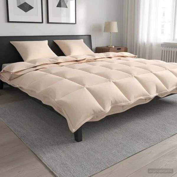 vidaXL Ensemble de Duvet 2 pc 240 x 220 cm Kapok et Polyester Beige