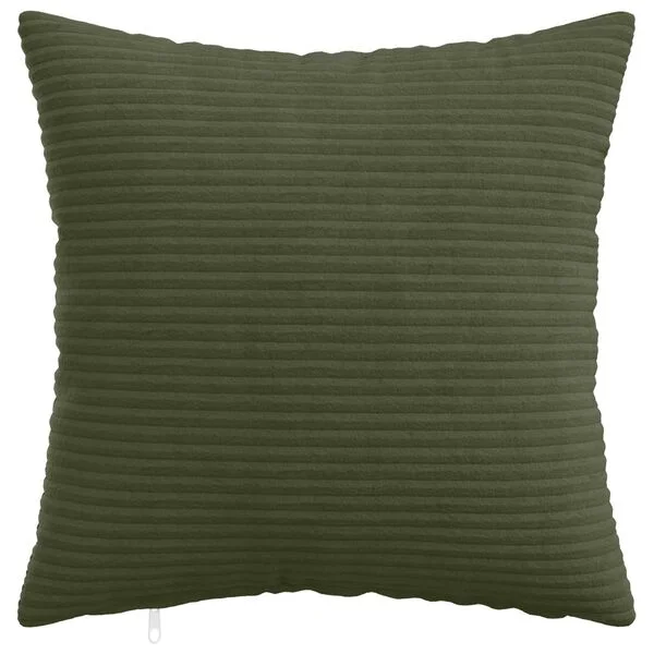 vidaXL Housse de coussin 6 pcs HEERLEN Vert 40 x 40 cm velours côtelé