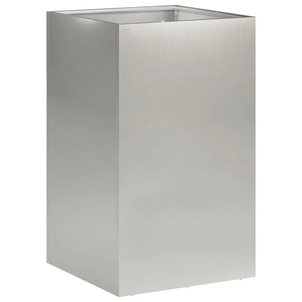 vidaXL Cache-pot de jardin 2 pc Argenté 30 x 30 x 50 cm