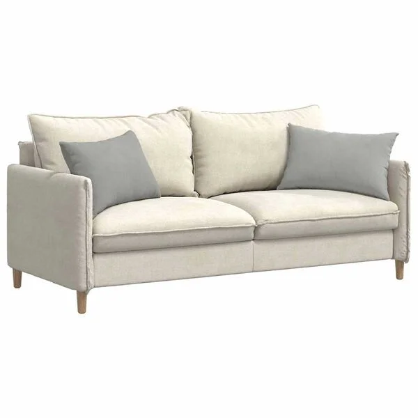 vidaXL Coussins de canapé 2 pc tissu Gris clair 60 x 40 cm