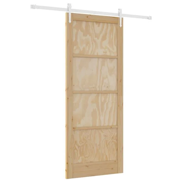 vidaXL Porte coulissante ORKDAL 86 x 211 cm Bois de pin massif