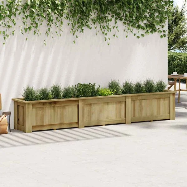 vidaXL Jardinière surélevée 291x50x50 cm Bois de pin imprégné