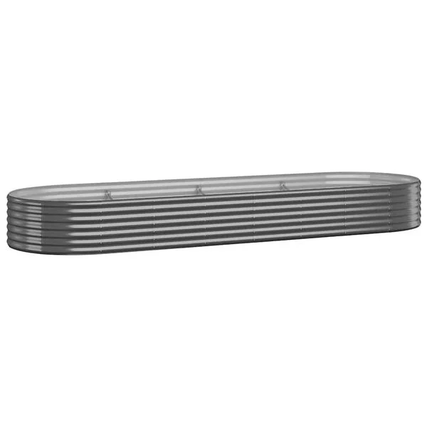 vidaXL Lit surélevé de jardin Acier galvanisé Anthracite