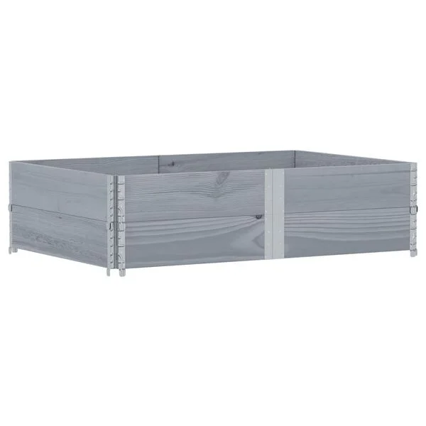 vidaXL Jardinière gris 150x100 cm bois de pin massif