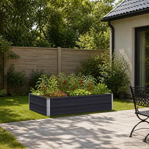 vidaXL Jardin surélevé Anthracite 100 x 80 x 24 cm