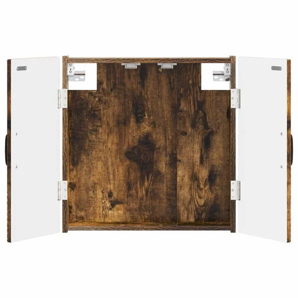 vidaXL Cabinet pour cible UTRECHT Chêne fumé 52, 5 x 10, 5 x 53, 5 cm