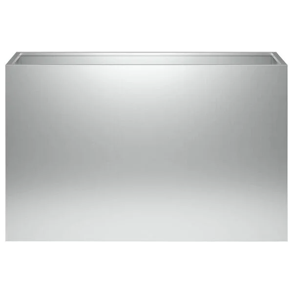 vidaXL Cache-pot de jardin Argenté 80 x 40 x 50 cm Acier galvanisé